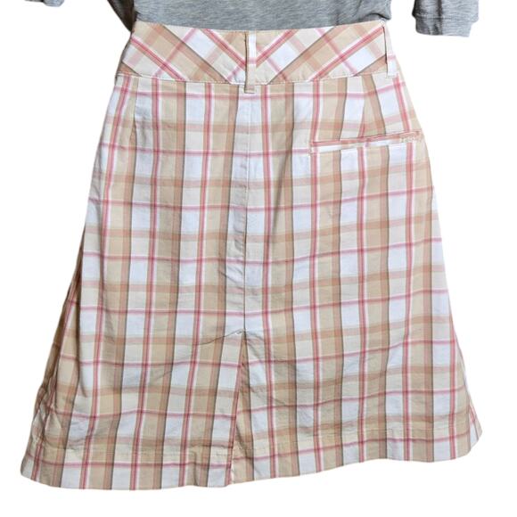 Izod Golf Womens Plaid Skort Size‎ 12 A Line Flat Front Pockets Outdoors Stretch - Picture 4 of 7
